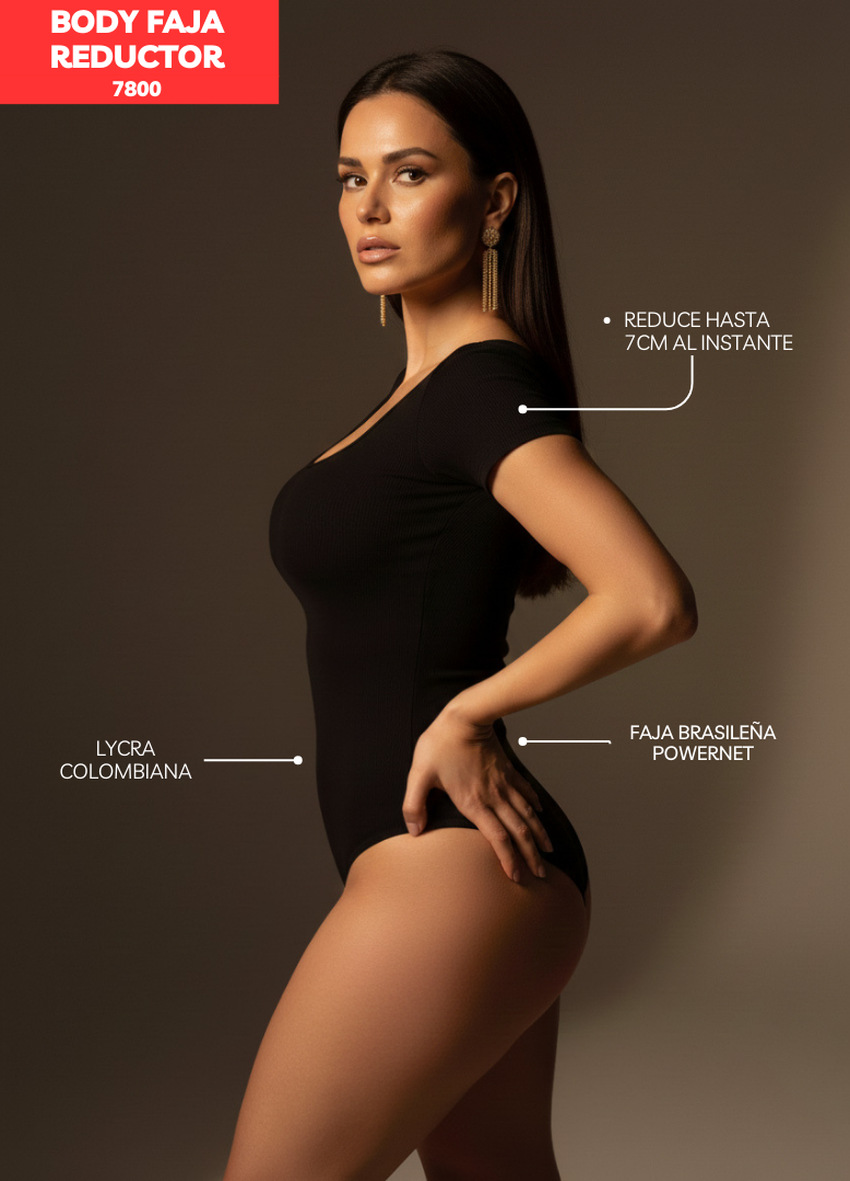 BODY FAJA REDUCTOR COLOMBIANO MANGA CORTA 7800