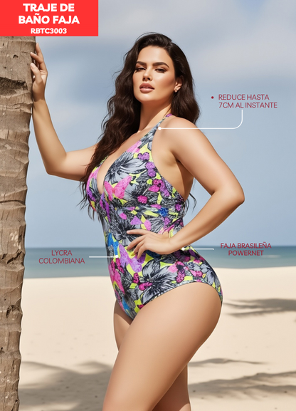 TERNOS  DE BAÑO CON FAJA - COLOMBIANO RBTC3003